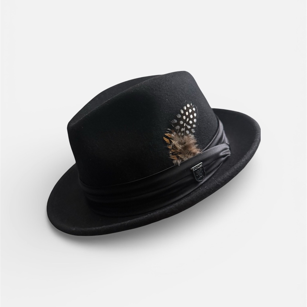 Stacy Adam’s Mens XL CRUSHABLE WOOL FELT FEDORA HAT